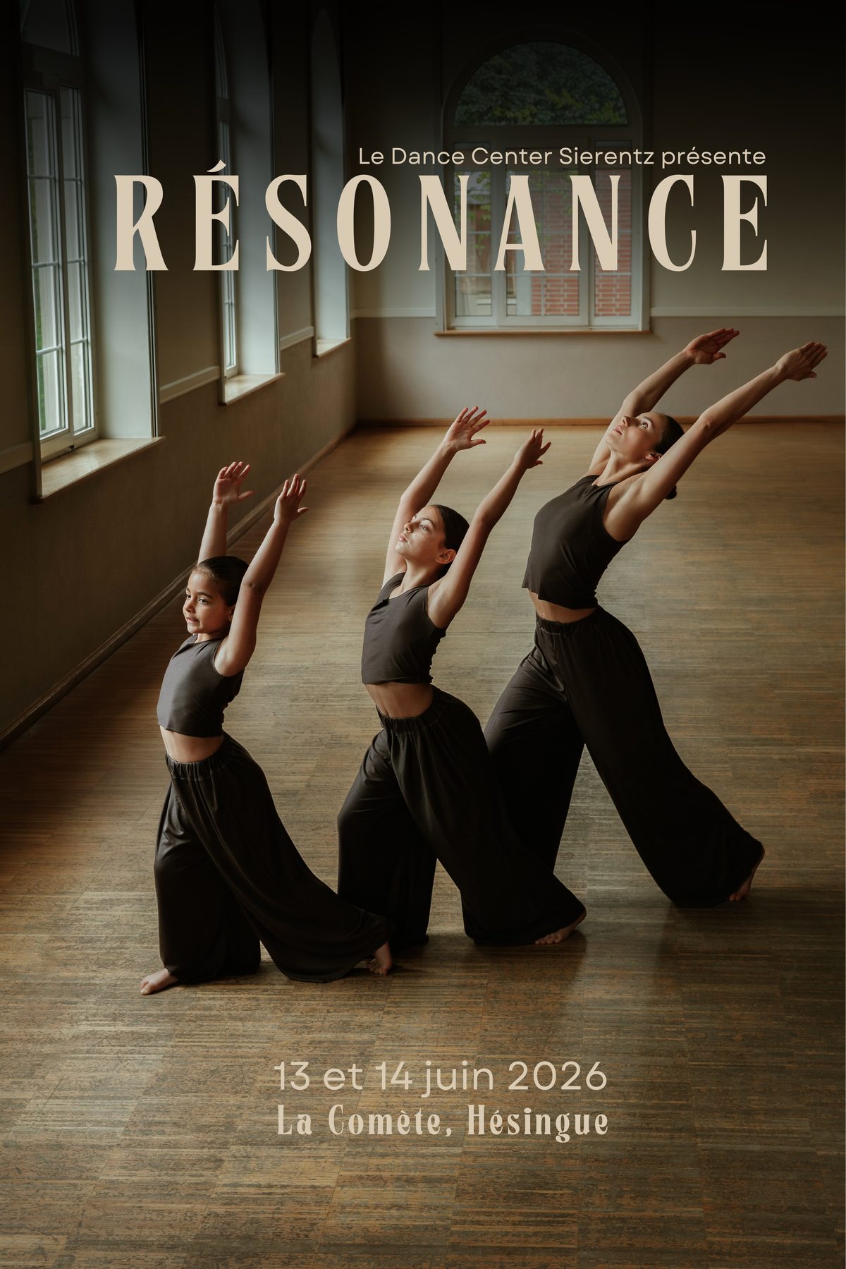 Affiche du spectacle Résonance — Dance Center Sierentz, 13 et 14 juin 2026, La Comète Hésingue